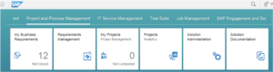 SAP Solution Manager Fiori launchpad
