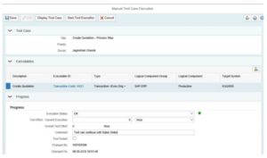 Manual Test Case Execution