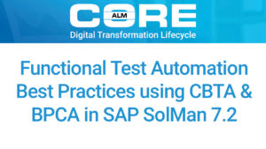 SAP Test Suite 7.2