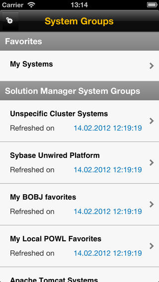 SAP System Monitoring for iPhone and iPad
