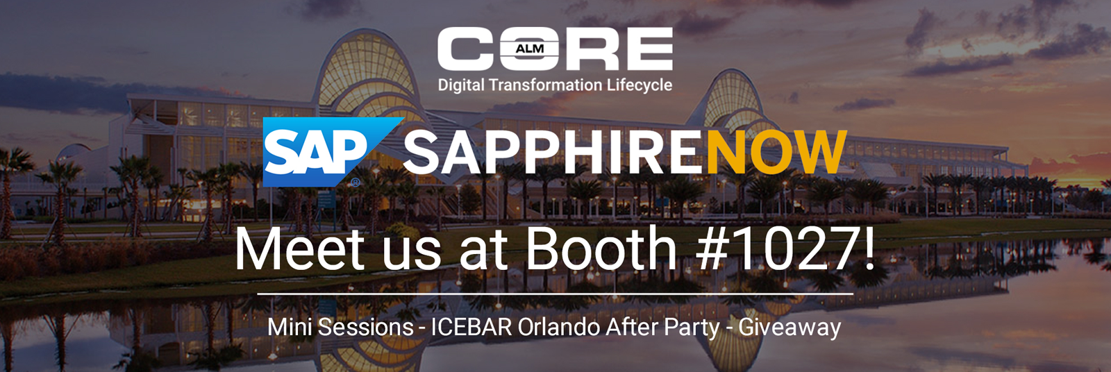 CoreALM Is Going To SAPPHIRE NOW!