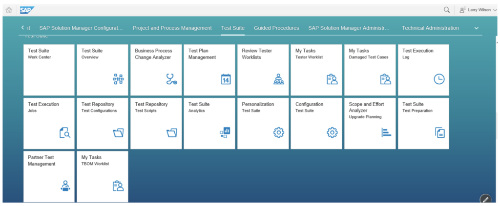 Solution Manager - SAP Test Suite
