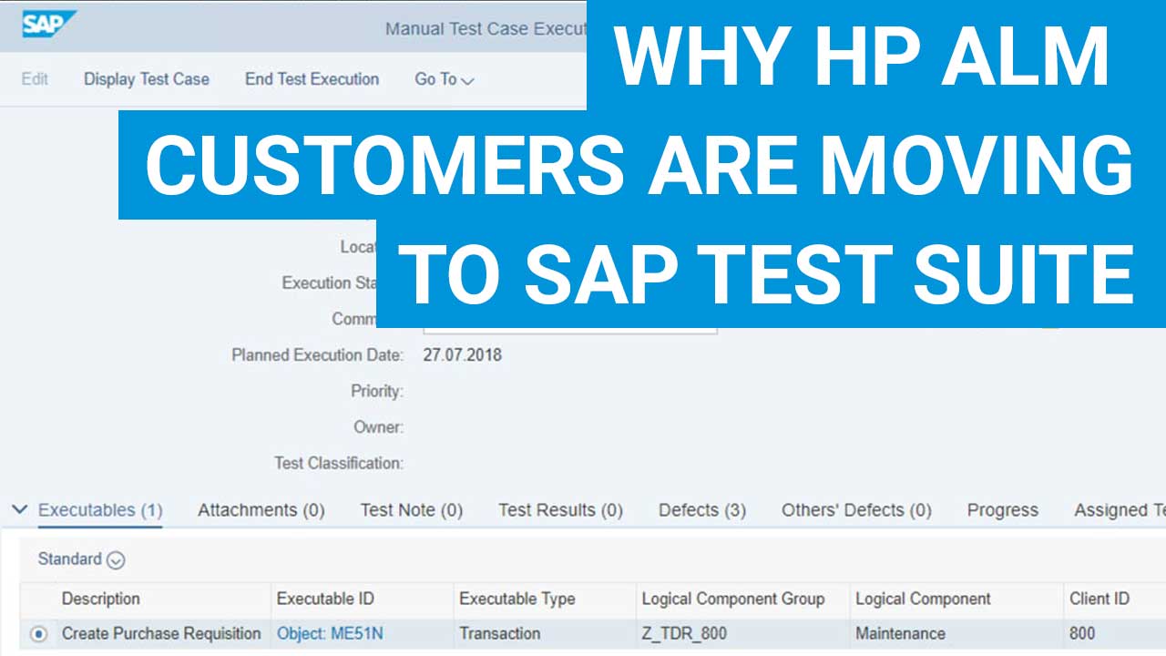 SAP Workshop - Why HP ALM Customers are moving to SAP Test Suite?