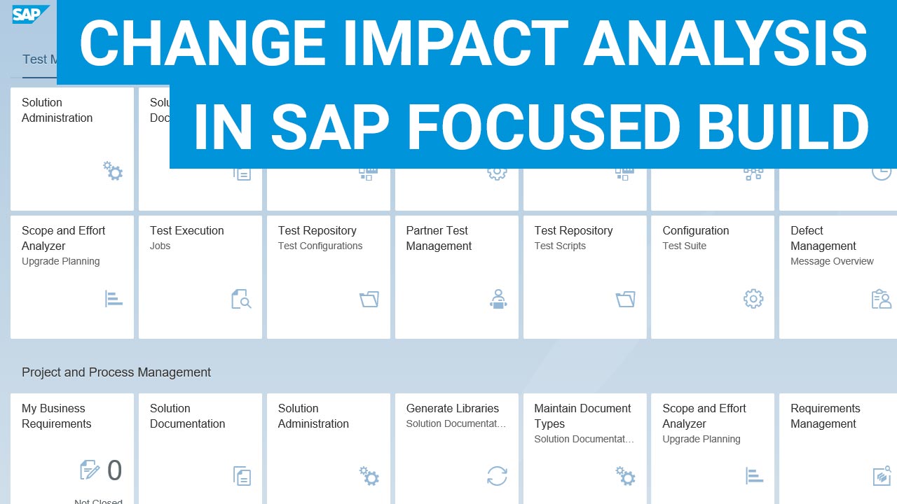 Change Impact Analysis in SAP Focused Build