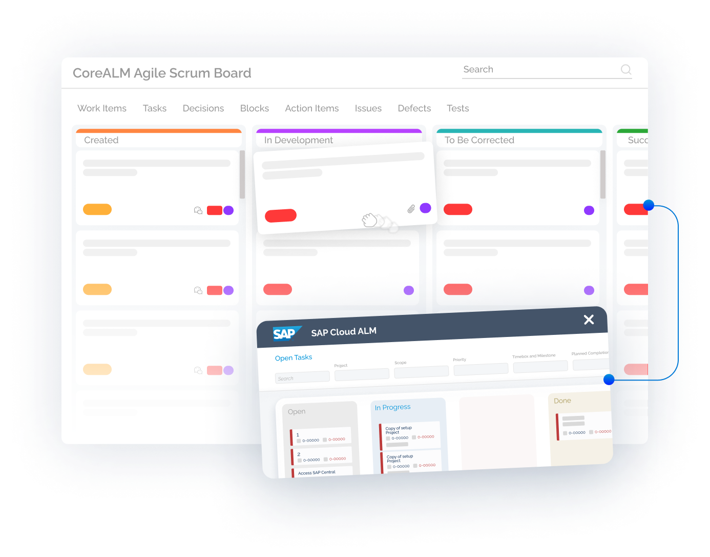Agile Scrum Board for SAP Cloud ALM Implementation