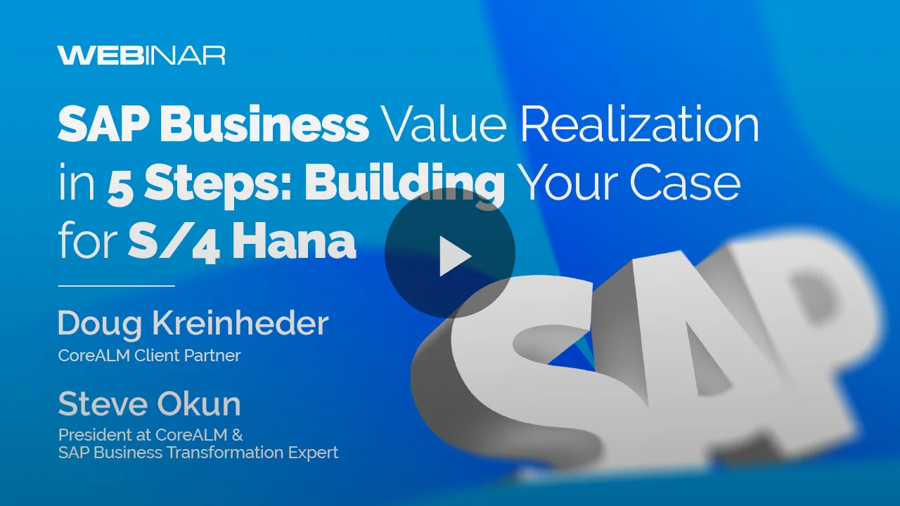SAP Business Value Realization in 5 Steps - Building Your Case for SAP S/4